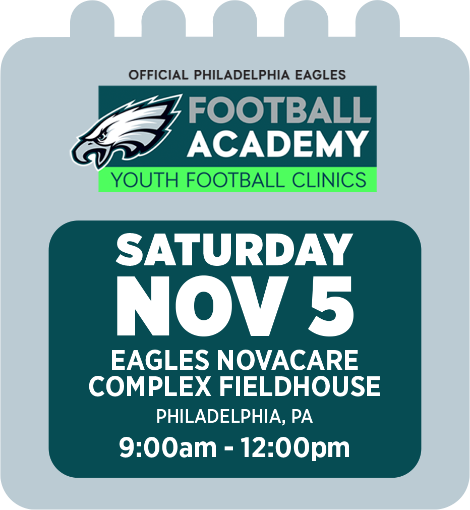 Philadelphia Eagles Youth Football Camp featuring Carli Lloyd Fly