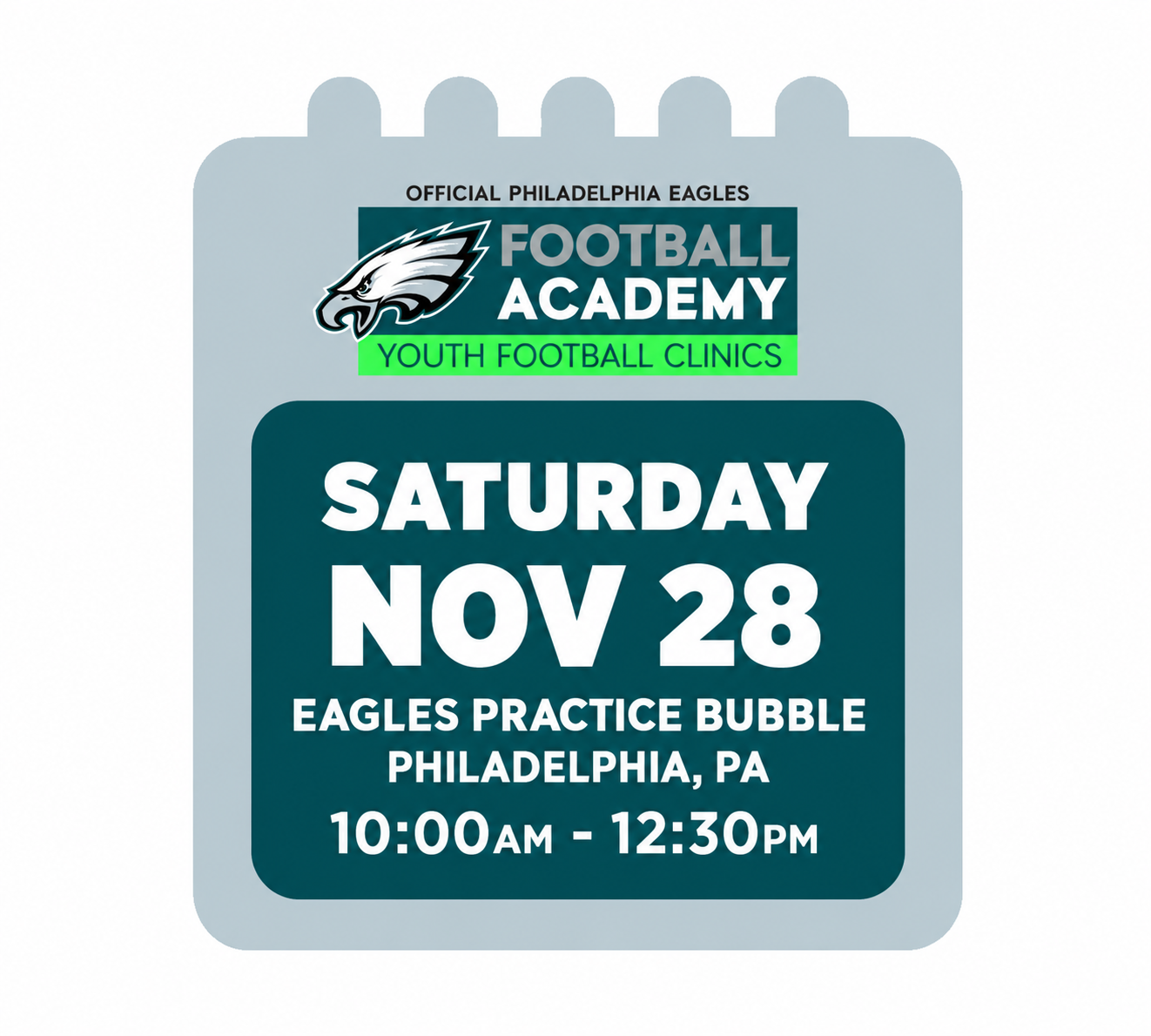 Eagles Practice Bubble